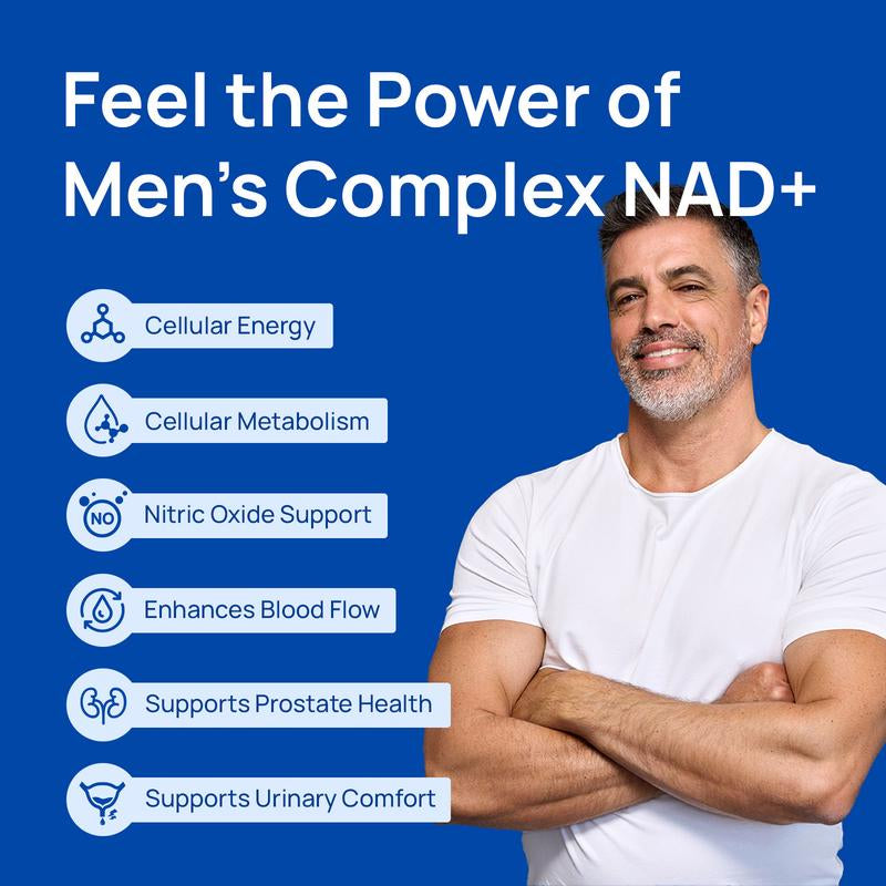 Selerb NAD+ Supplement for Men + Magnesium Complex Bundle – Liposomal NAD+, Coq10, Ashwagandha & Multi-Magnesium with B6, D3, Zinc – Energy, Circulation, Sleep & Muscle Support