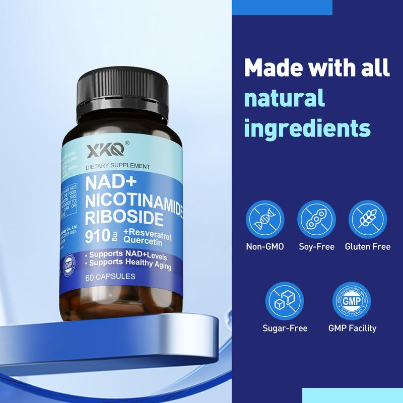 XKQ NAD+ Nicotinamide Riboside Supplement - Support NAD+ Levels & Healthy Aging