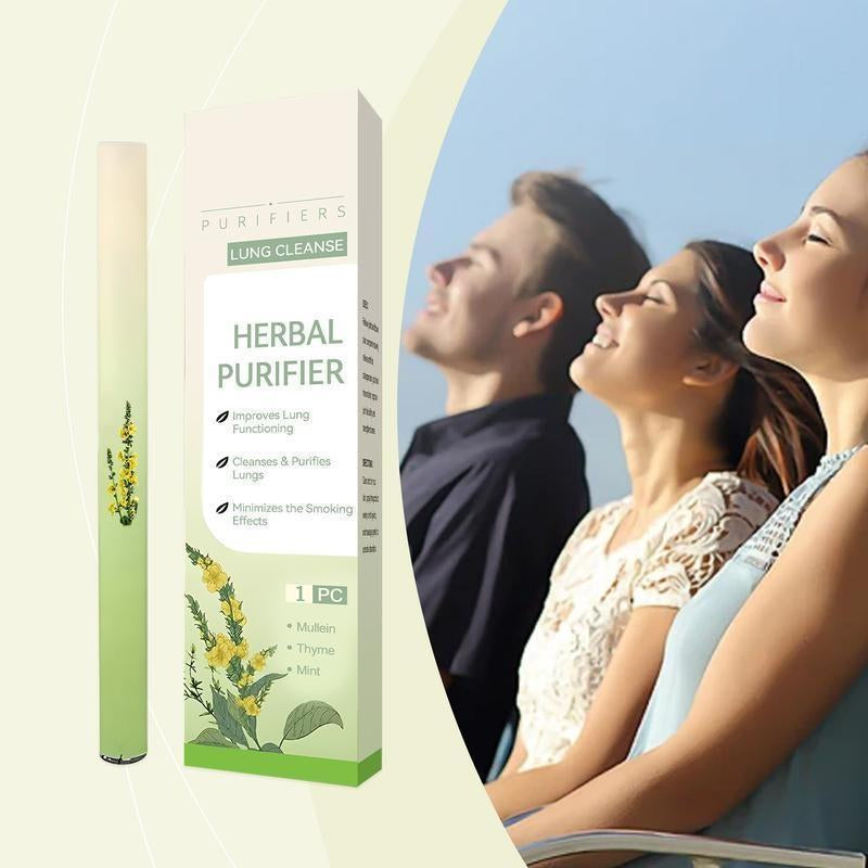 Buy 2 Get 1 Free - Thyme and Mint Extracts for Lung Detoxification and Oral Air Freshening, Herbal Diffusion Pen Relaxation Stick Solution