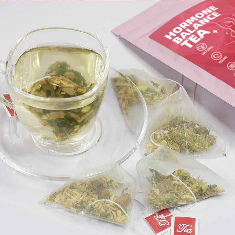 Hormonal Wellness Support Herbal Tea - 10 Packs (3G Each) | All-Natural Blend with Raspberries, Nettle Leaves & Peppermint Beverage Caffeine-Free Drink