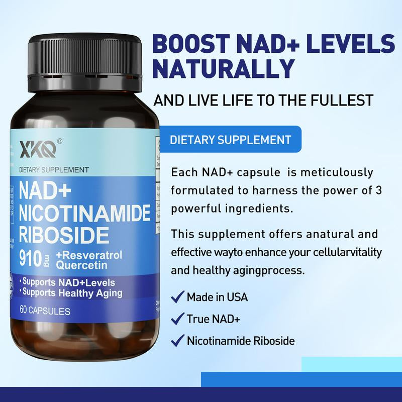XKQ NAD+ Nicotinamide Riboside Supplement - Support NAD+ Levels & Healthy Aging