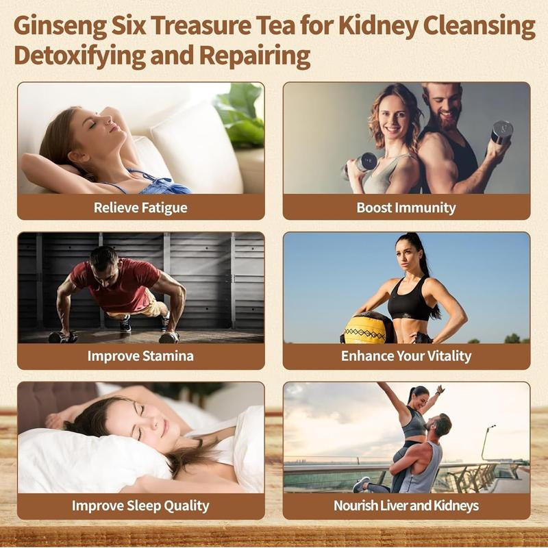 30Bags-Turmeric Wolfberry Kidney Tea,Organic Cleanse Tea | Ginseng Renal Tea | Traditional Herbal Blend - Gentle Detox,Kidney Support for Men& Women