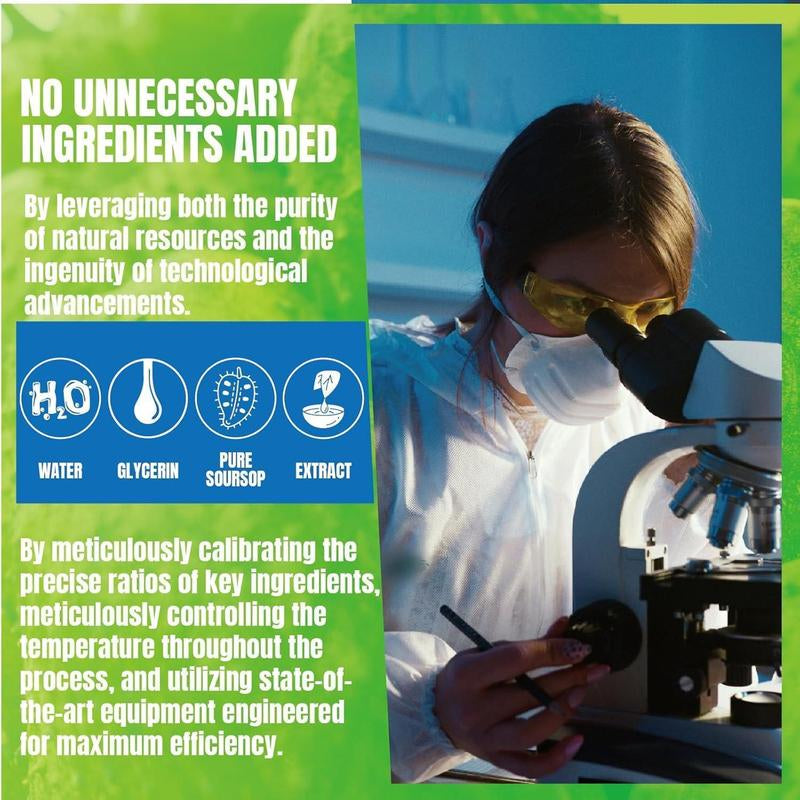 Soursop Bitters Liquid Drops 10-In-1 with Nori, Moringa, Turmeric, Black Seed Oil, Oregano, Ashwagandha | Herbal Extracts for Overall Health | Vegan, Non-Gmo | 2 Fl Oz