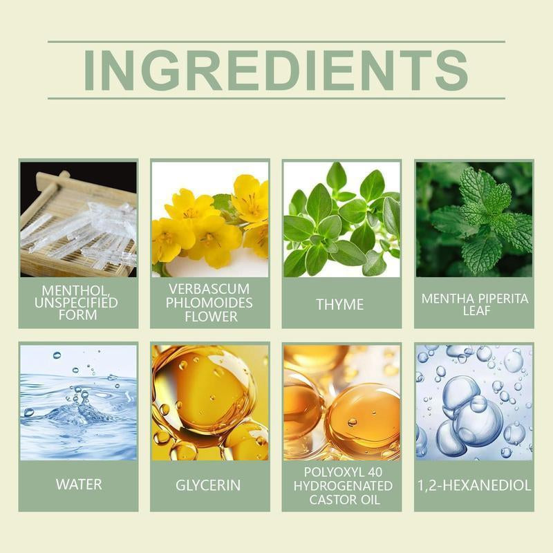 Buy 2 Get 1 Free - Thyme and Mint Extracts for Lung Detoxification and Oral Air Freshening, Herbal Diffusion Pen Relaxation Stick Solution