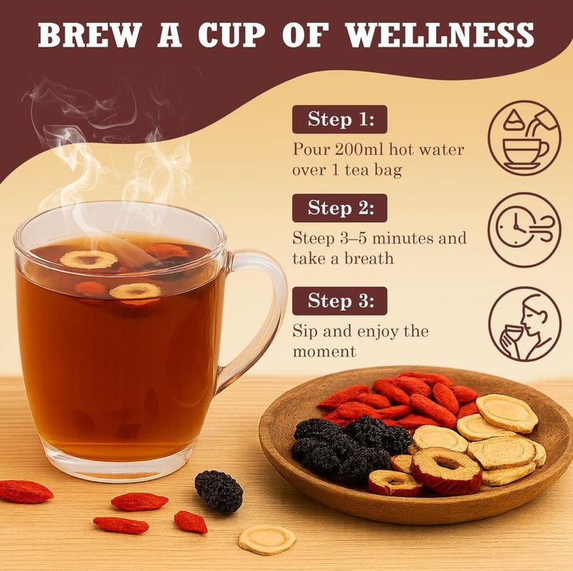 30Bags-Turmeric Wolfberry Kidney Tea,Organic Cleanse Tea | Ginseng Renal Tea | Traditional Herbal Blend - Gentle Detox,Kidney Support for Men& Women