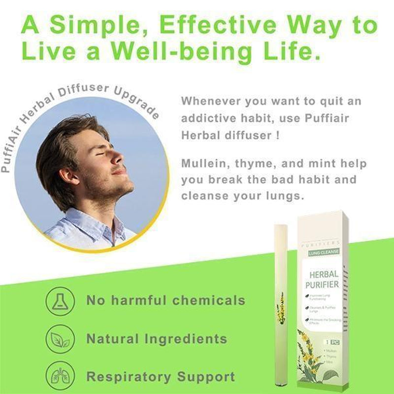 Buy 2 Get 1 Free - Thyme and Mint Extracts for Lung Detoxification and Oral Air Freshening, Herbal Diffusion Pen Relaxation Stick Solution