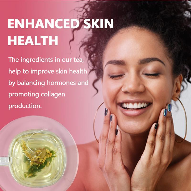 Hormonal Wellness Support Herbal Tea - 10 Packs (3G Each) | All-Natural Blend with Raspberries, Nettle Leaves & Peppermint Beverage Caffeine-Free Drink